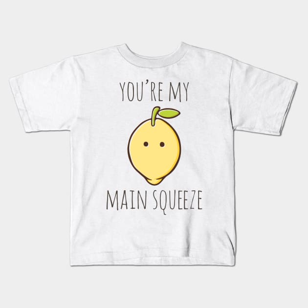 You're My Main Squeeze Kids T-Shirt by myndfart